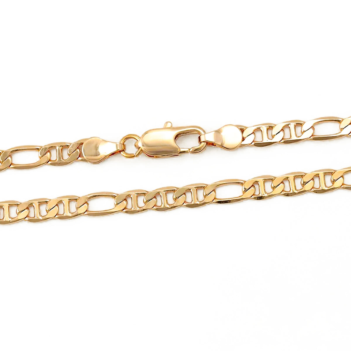 cadena collar tejido Gucci 5mm delgada de moda estilo unisex en oro laminado 18k