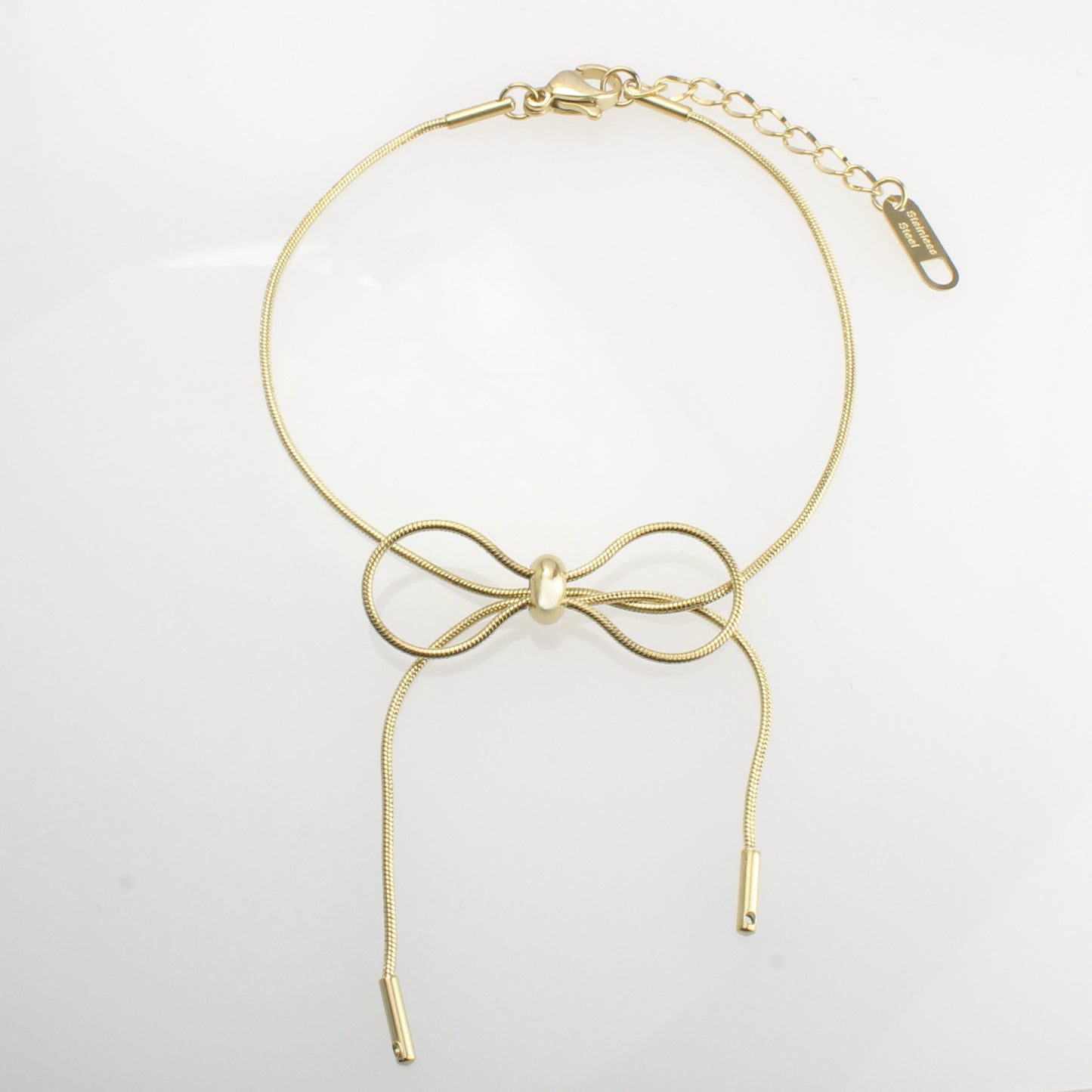 Pulseras delgadas de Mujer en Acero Inoxidable con Moño