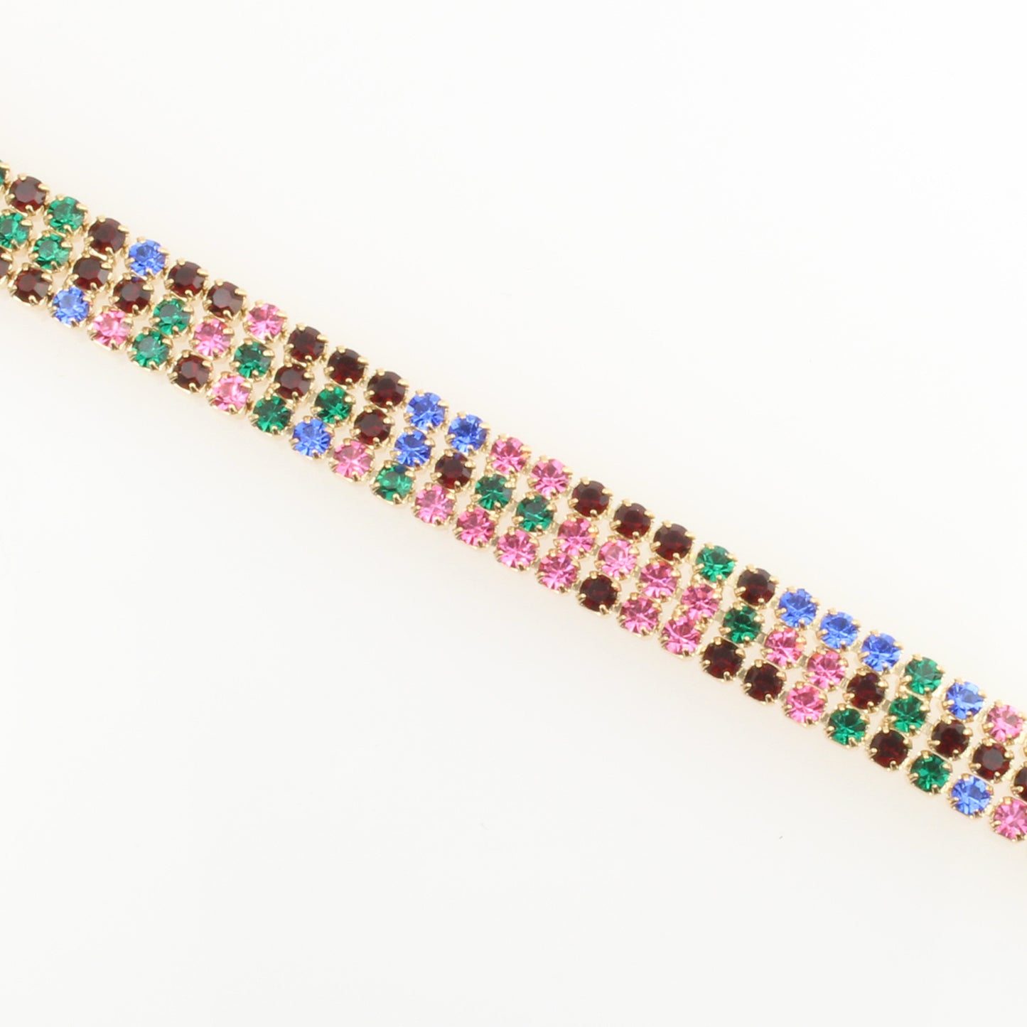 Pulsera Para Mujer De Estilo Elegancia Con Fina Cristaleria En Oro Laminado 18k
