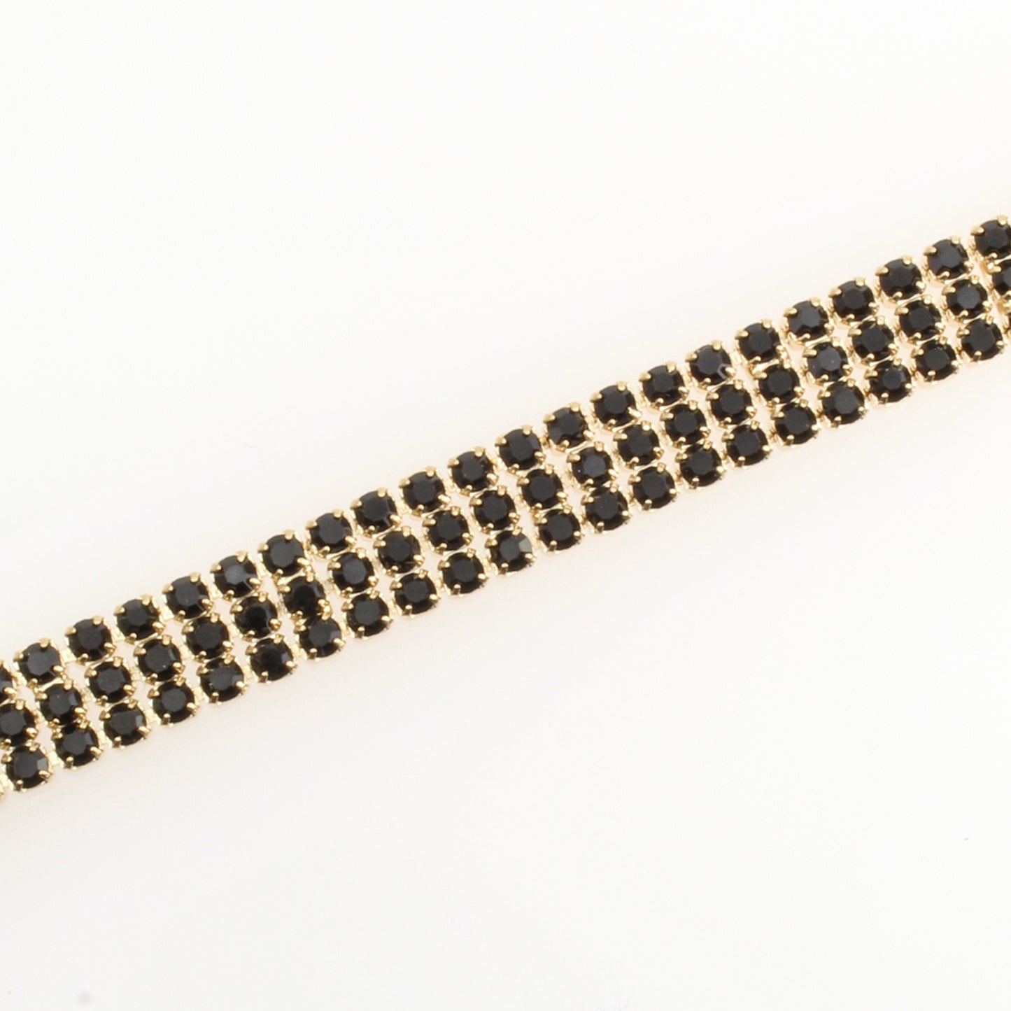 Pulsera Para Mujer De Estilo Elegancia Con Fina Cristaleria En Oro Laminado 18k