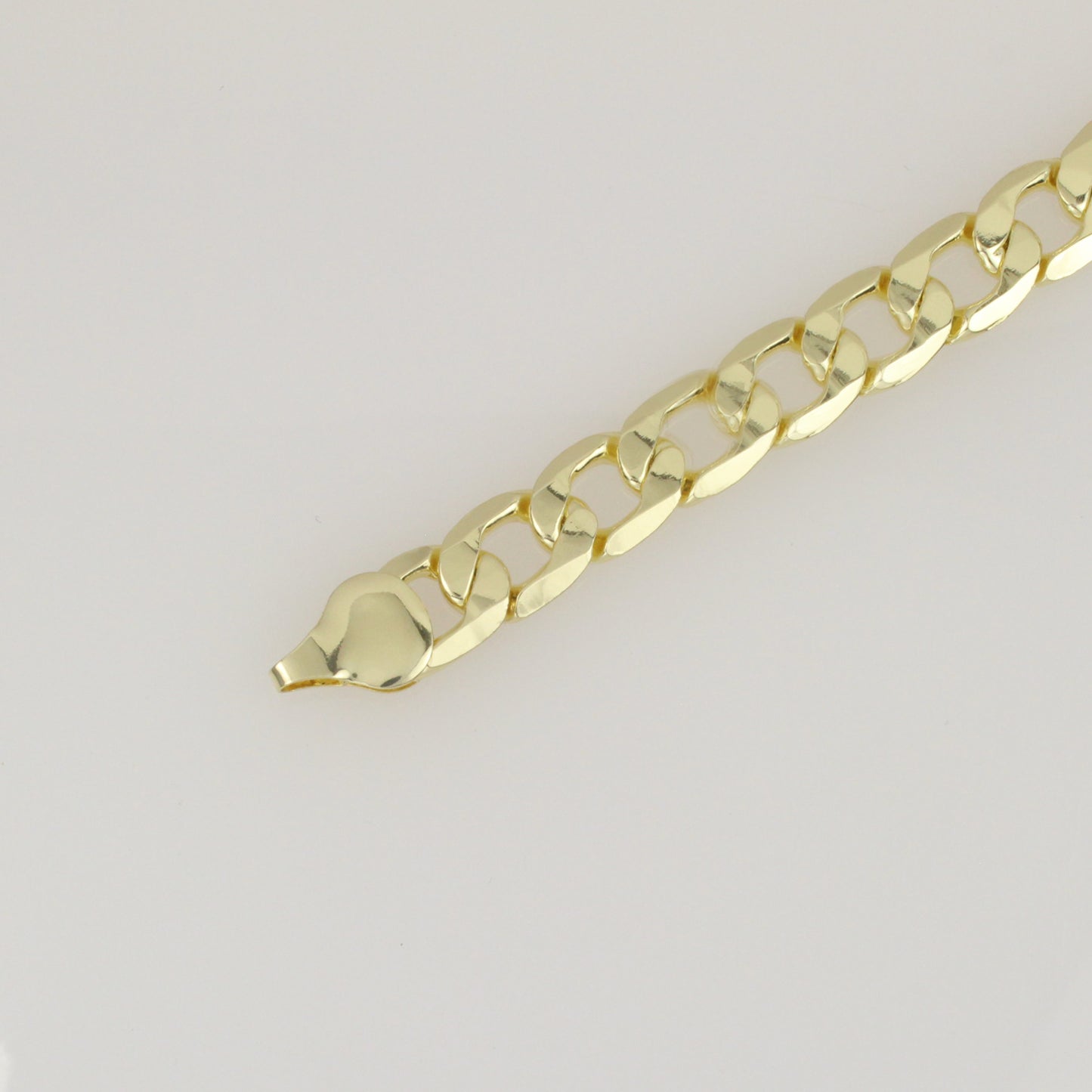 collar cadena gruesa Tejida cubana en 10mm Tipo unisex oro 14k laminado