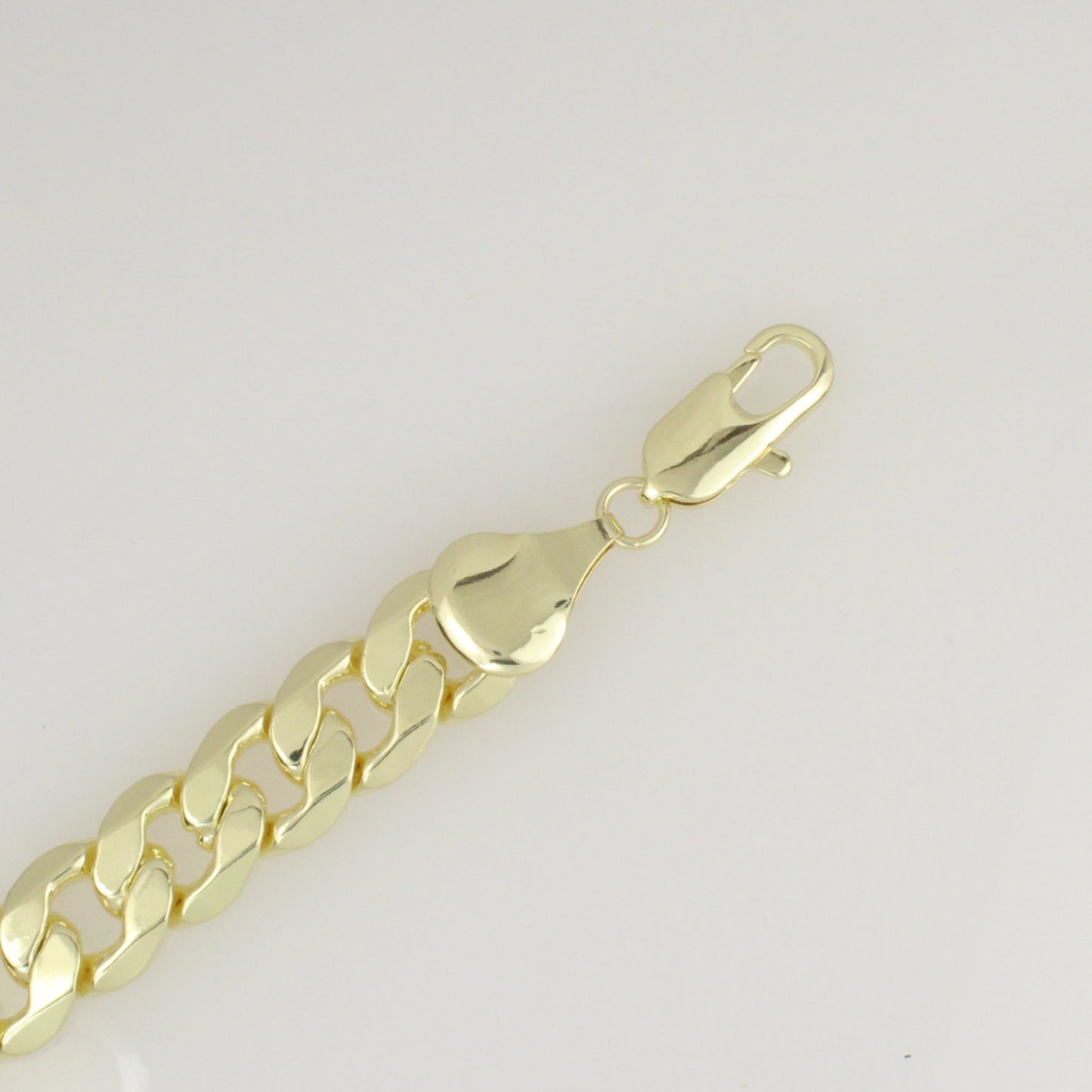 collar cadena gruesa tejida cubana en 12mm estilo unisex en oro114k laminado