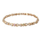 Pulsera Esclava Infinito Amor Swarovski Oro Laminado 18k