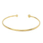 Pulsera Brazalete Para  Mujer Delgada Dorada En Acero Inoxidable Ajustable