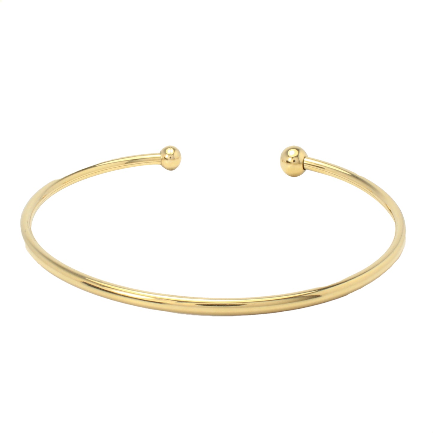 Pulsera Brazalete Para  Mujer Delgada Dorada En Acero Inoxidable Ajustable