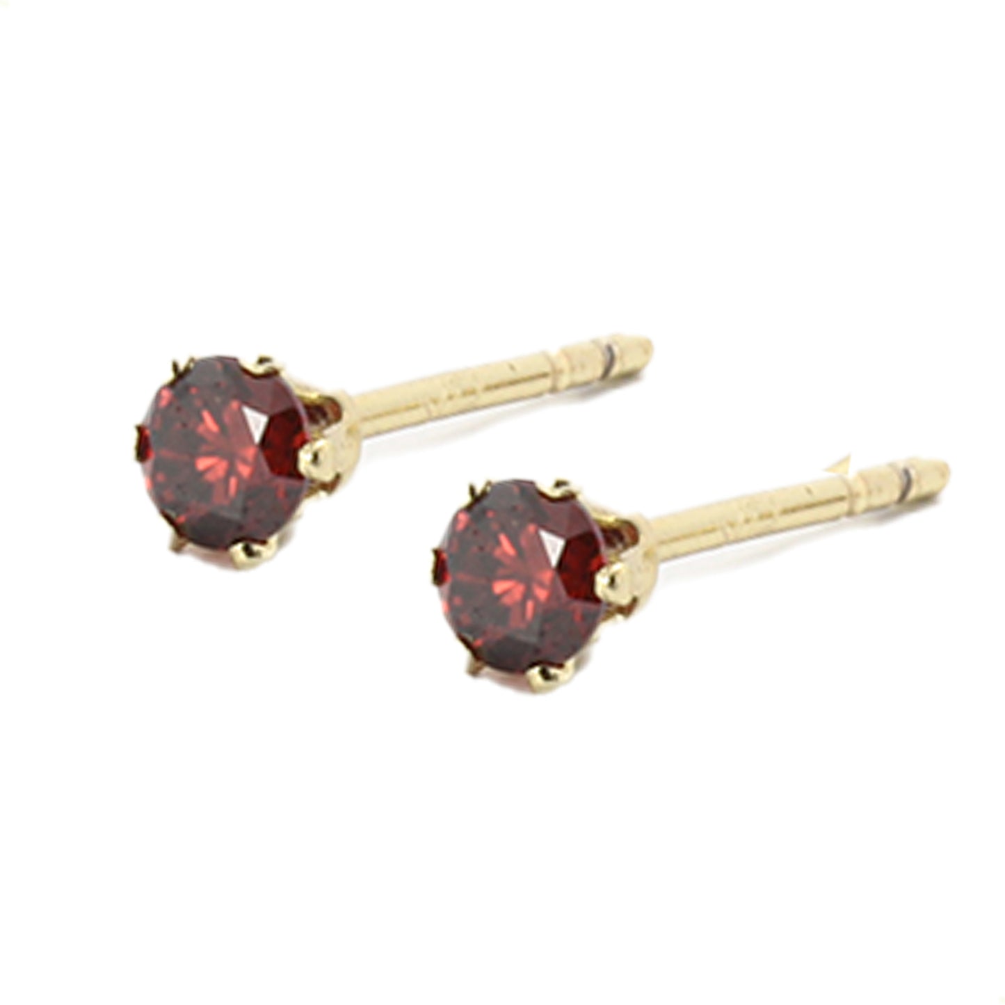 Aretes Broqueles Swarovski De Colores En Oro Laminado 14k Pequeños De 3mm