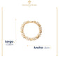 IMPERO JEWELRY Esclava Pulsera De Mujer Cristales Swarovski En Oro Laminado 18k Para Regalo