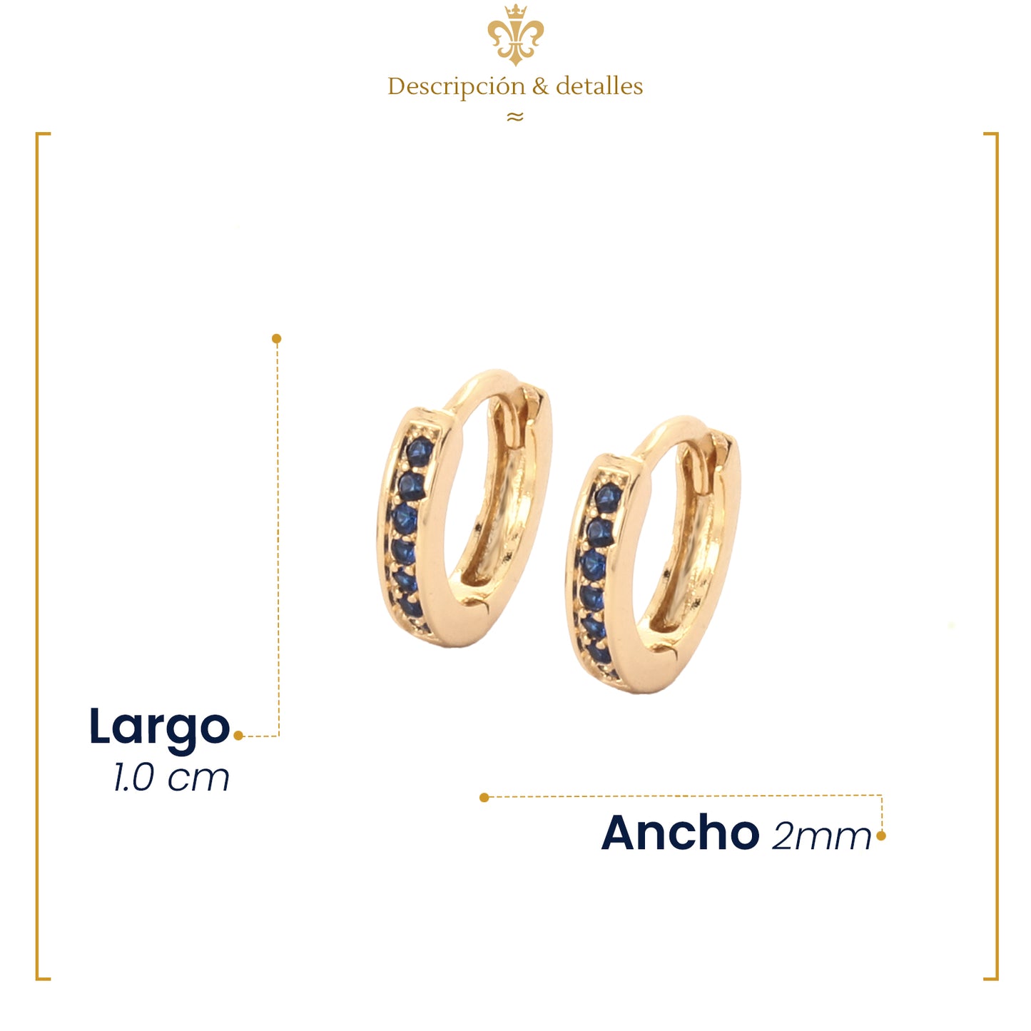 Aretes Arracadas Para Bebé y dama De Oro Laminado 18k Con Circonias