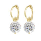 Aretes Solitario Diamante Para Mujer Oro Laminado 14k Impero