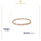 Pulsera Esclava Infinito Amor Swarovski Oro Laminado 18k