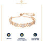 Esclava Pulsera De Corazones Para Mujer En Oro Laminado 18k Con Swarovski