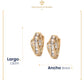 Aretes Arracadas Huggies Chicos Elegantes Swarovski Mujer