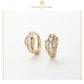 Aretes Arracadas Huggies Chicos Elegantes Swarovski Mujer