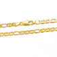 cadena collar tejido Gucci 5mm delgada de moda estilo unisex en oro laminado 24k