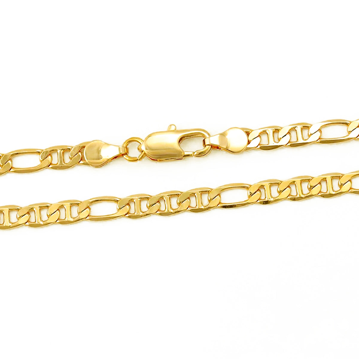 cadena collar tejido Gucci 5mm delgada de moda estilo unisex en oro laminado 24k