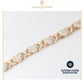 Esclava Pulsera De Corazones Para Mujer En Oro Laminado 18k Con Swarovski