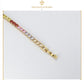 Pulsera Elegante De Diamantes En Colores Para Mujer En Oro Laminado