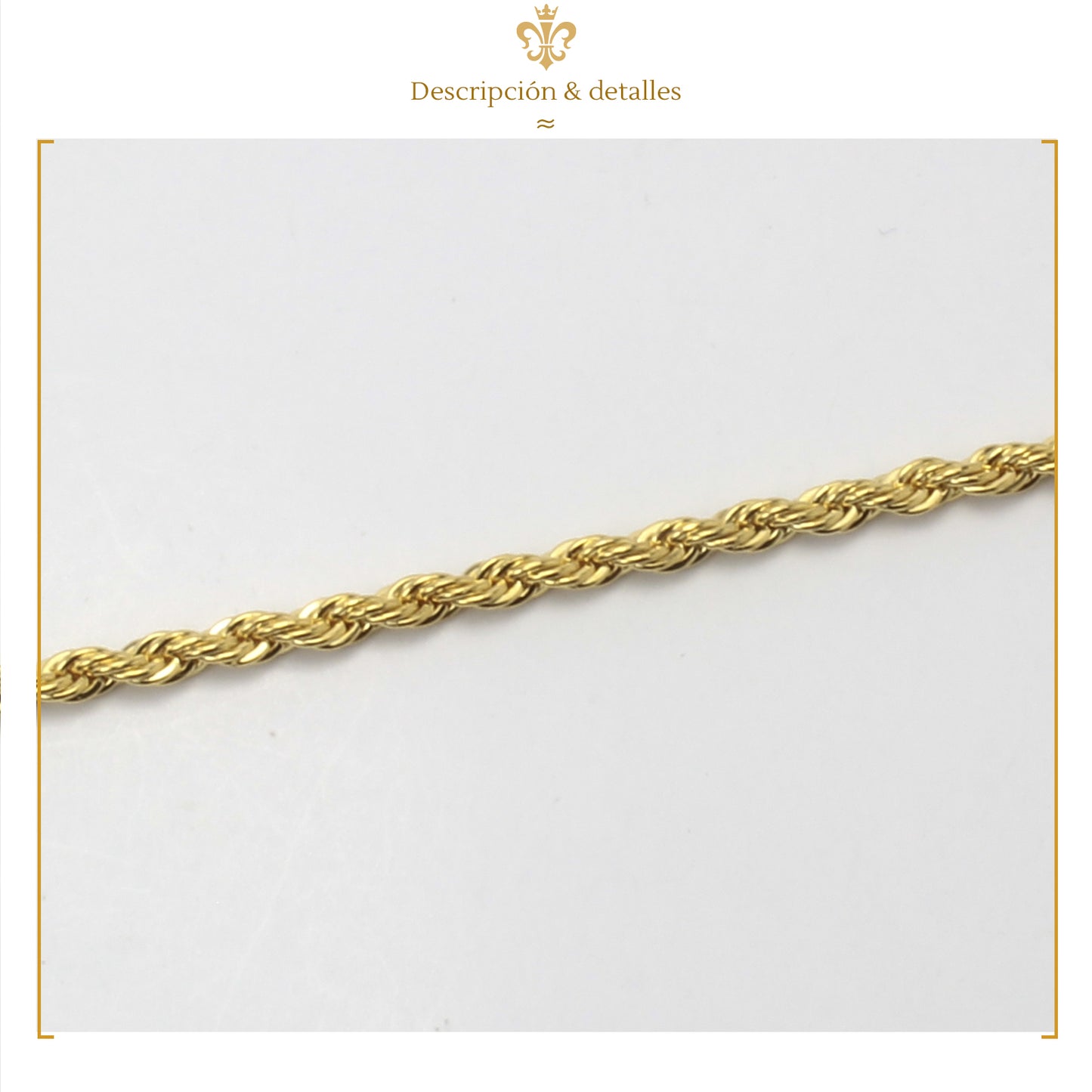 Pulsera Esclava De Oro Laminado 24k Tejido Torsal Unisex