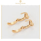 Aretes De Oro Laminado 18k Love Amor Huggies Corazón