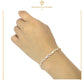 Pulsera Esclava Infinito Amor Swarovski Oro Laminado 18k