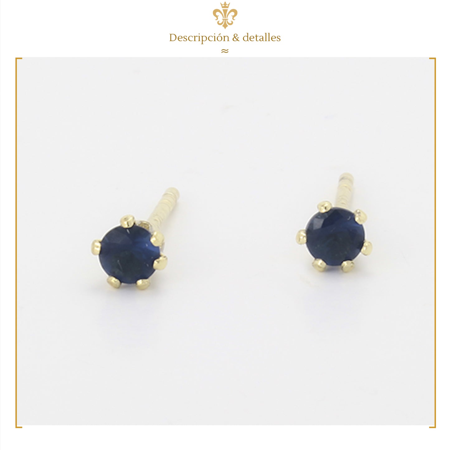 Aretes Broqueles Swarovski De Colores En Oro Laminado 14k Pequeños De 3mm