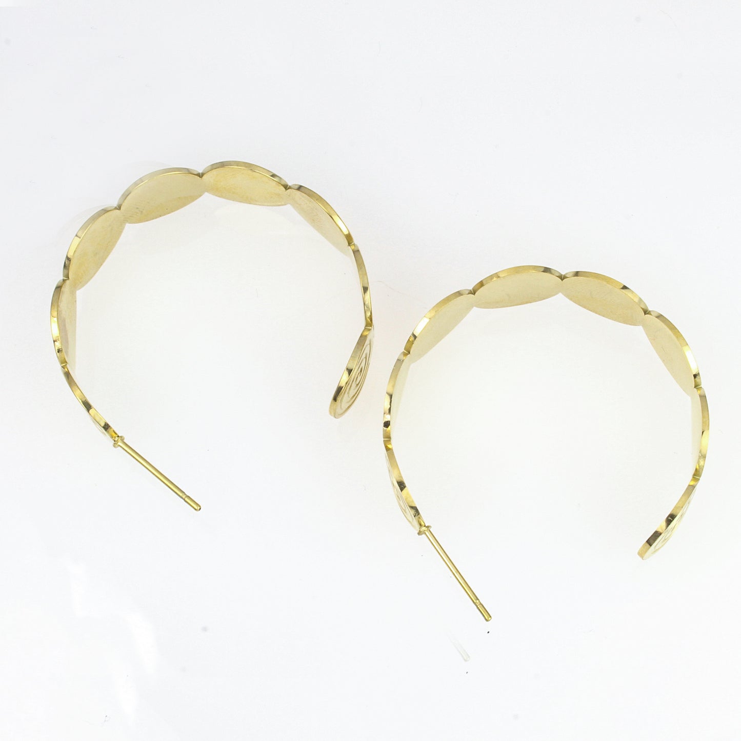 Aretes Arracadas Acero Inoxidable con Finos acabados Para Mujer