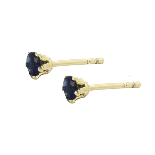 Aretes Broqueles Swarovski De Colores En Oro Laminado 14k Pequeños De 3mm