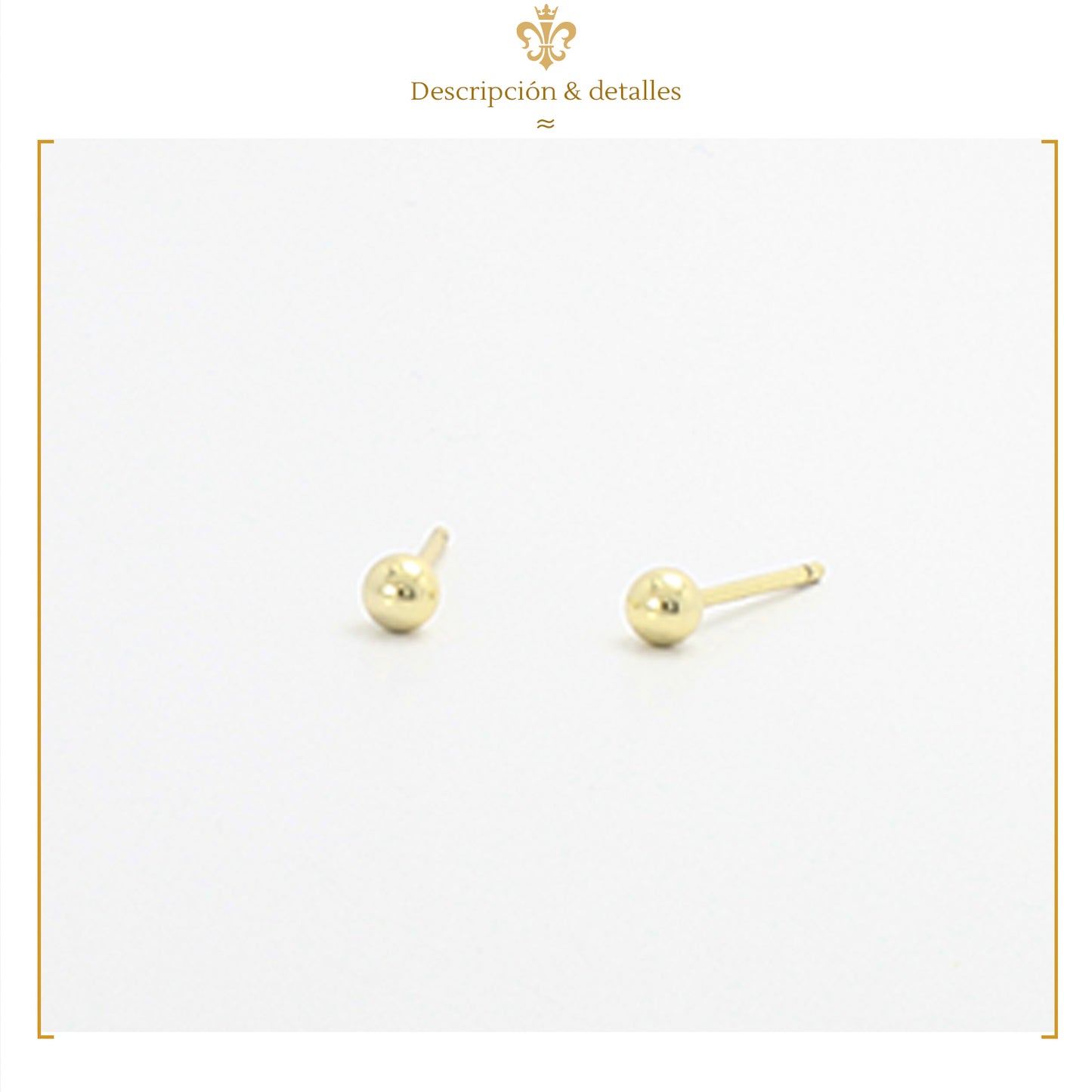 Juego De Aretes Broqueles De Conejo Moño Bolita Diamantado En Oro 14K Laminado