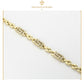 Esclava Pulsera De Placa con Grecas Diamantadas Para Mujer En Oro Laminado 14K