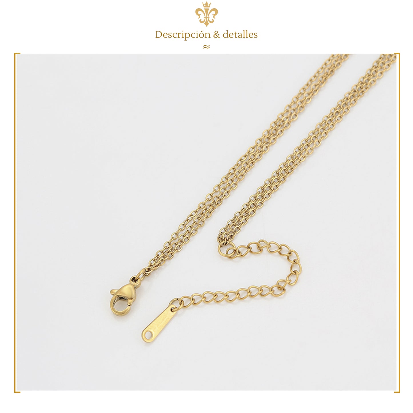 Collares Múltiples Con Dije Para Mujer De Oro Laminado 24k