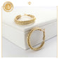 Arracadas Chicas Triples Doradas Joyeria De Oro Laminado 18k