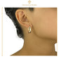 IMPERO JEWELRY Aretes Arracadas Oro Laminado 18k Para Dama Huggies Lisos