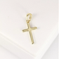 Dije Colgante De Cruz Para Niño Niña en Oro Laminado 14k