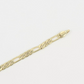 esclava pulsera tobillera unisex tejido figado oro laminado 14k