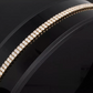 Pulsera dorada  con cristales estilo unisex en oro laminado 18k