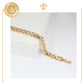 Elegante Esclava De Mujer Placa Diamantada para mujer Oro Laminado