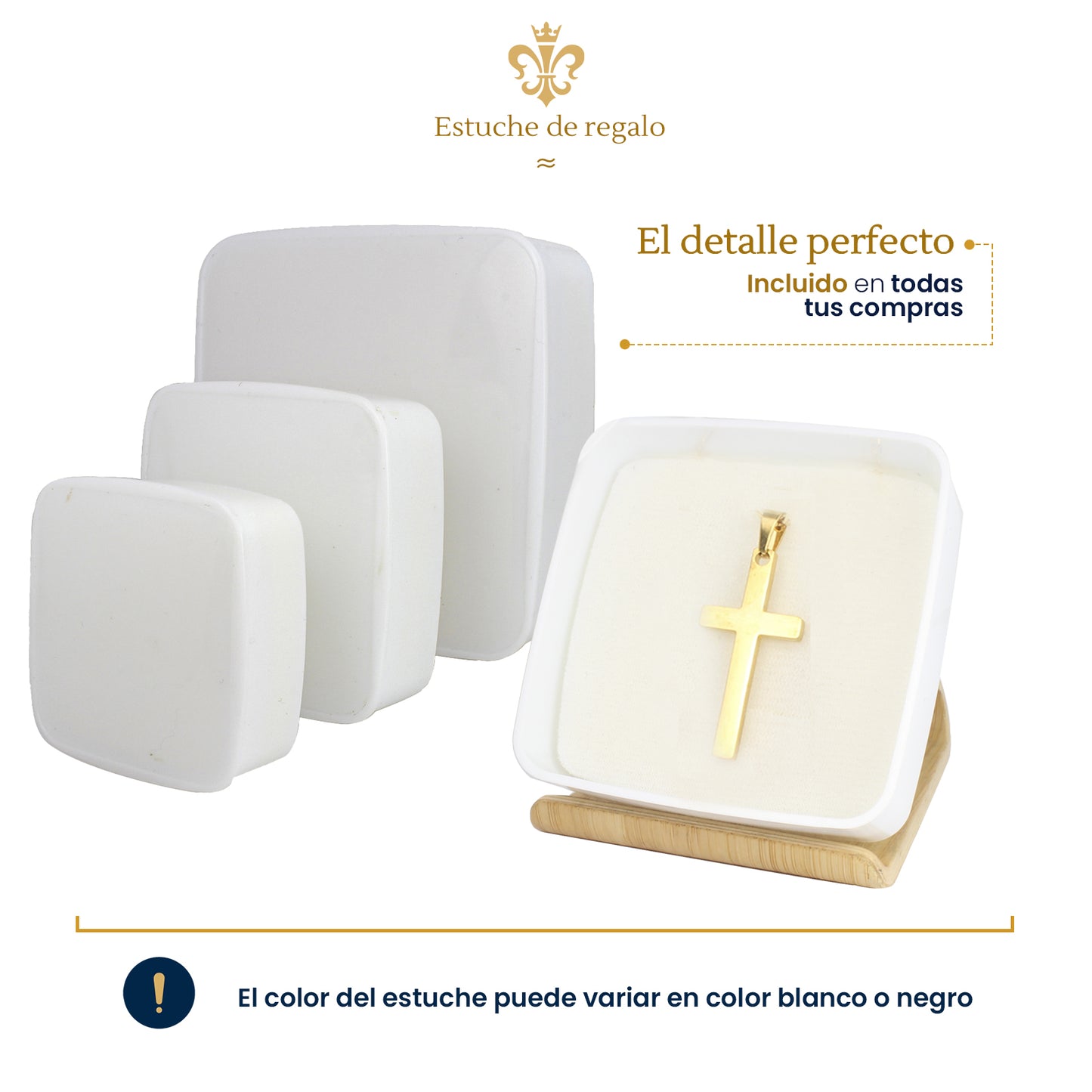 dije solo de cruz lisa en efecto pulido espejo estilo unisex en oro laminado 24k