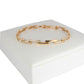 Esclava Pulsera Mujer Diamantada Placas Oro Laminado