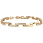 Esclava Pulsera Mujer Diamantada Placas Oro Laminado