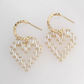 Aretes Arracadas Nice De Corazón Para Mujer Con Cristales