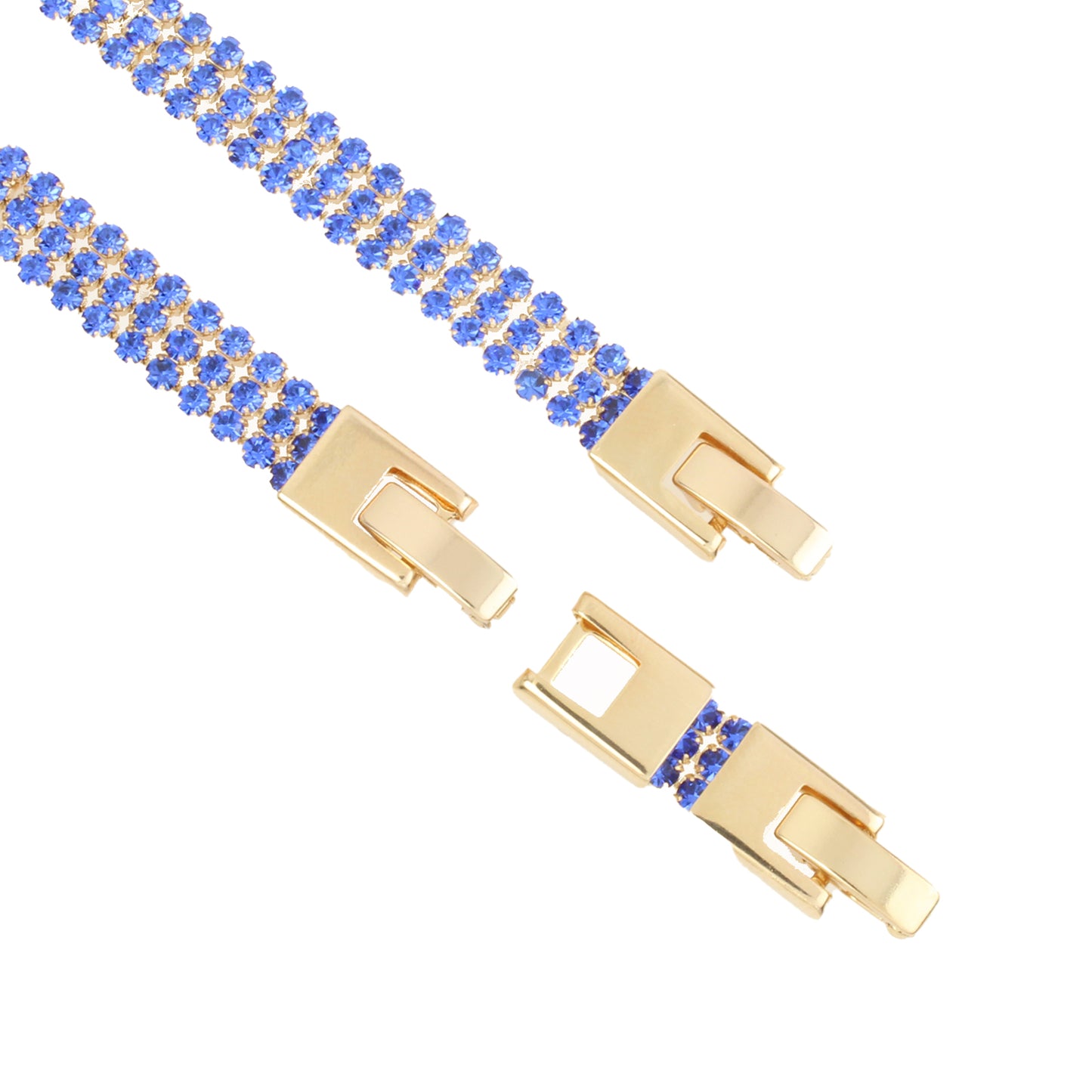 Pulsera Para Mujer De Estilo Elegancia Con Fina Cristaleria En Oro Laminado 18k