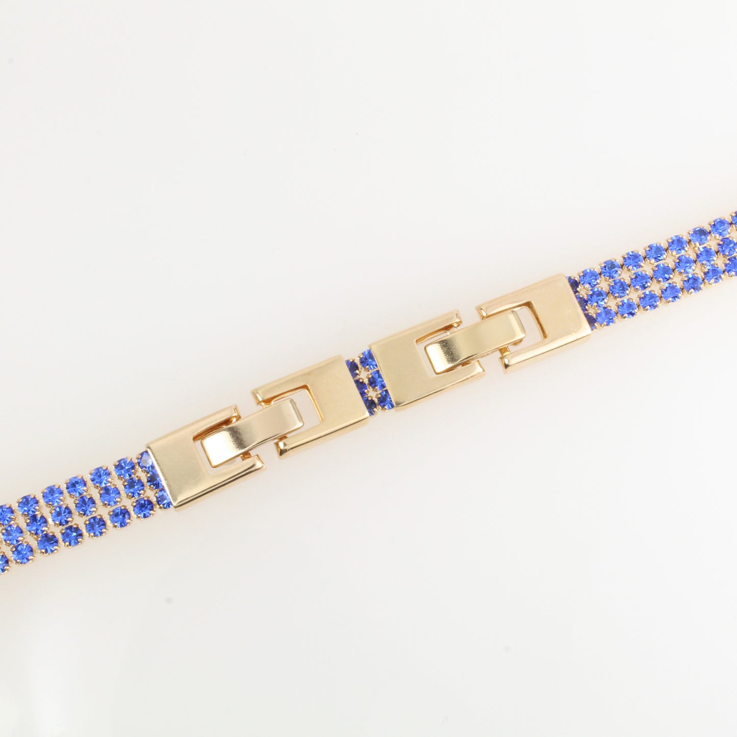 Pulsera Para Mujer De Estilo Elegancia Con Fina Cristaleria En Oro Laminado 18k