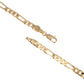 Pulsera Esclava Tejido Figaro Para Mujer En Oro Laminado 18k Con Cristales